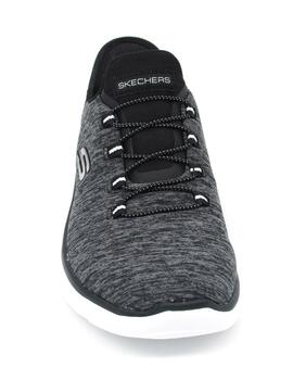 Deportivas Skechers 149937/BKW negro/bco. mujer