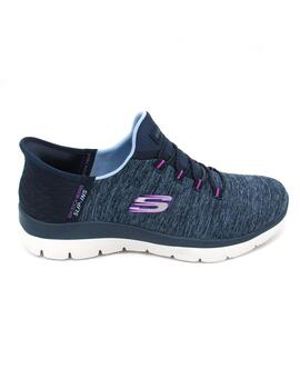 Deportivas Skechers 149937/NVPR azul para mujer