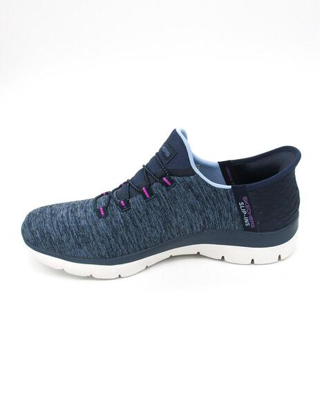 ZAPATILLAS DEPORTE HOMBRE SLIP-INS: SUMMITS AZUL Y NEGRO