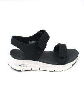 Sandalia Skechers Arch Fit Touristy negro mujer