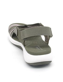 Sandalia Clarks MIRA verde plana