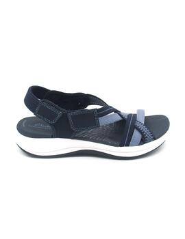 Sandalia Clarks MIRA azul plana