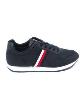 Zapatilla Tommy FMOFM FMOFM04504 marino con cordon