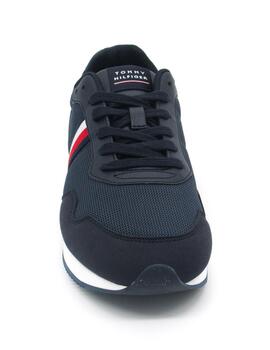 Zapatilla Tommy FMOFM FMOFM04504 marino con cordon