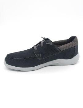 Nautico Clarks GORVIN MOC marino con cordon