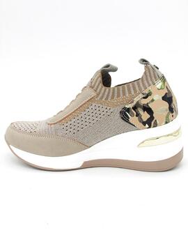 Deportivo Mysoft 22M250 taupe para mujer