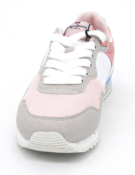 MUJER DEPORTIVOS MARCA PEPE JEANS COLOR BLANCO/ROSA