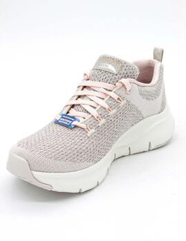 Skechers 149058/NTLP  beige/rosa para mujer