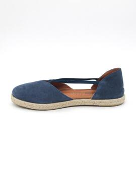 Alpargata Mediterranea 20159 azul plana 