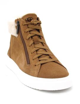 Botín UGG 1121020 camel cordón pelo para mujer