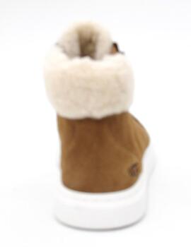 Botín UGG 1121020 camel cordón pelo para mujer