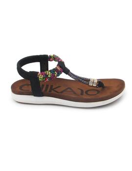 Sandalia Chika 10 Canelita 02 negro para mujer