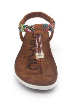 Sandalia Chika 10 Canelita 02 cuero para mujer