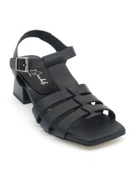 Sandalia Oh My Sandals 5258 negro con tacon