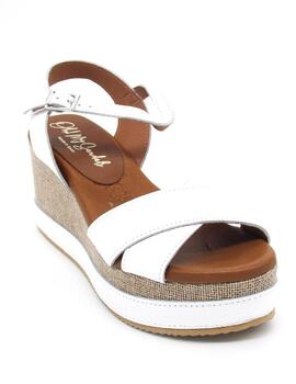 Sandalia Oh My Sandals 5249 blanco con cuña