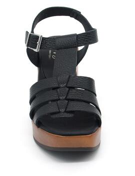 Sandalia Oh My Sandals 5244 negro con tacon