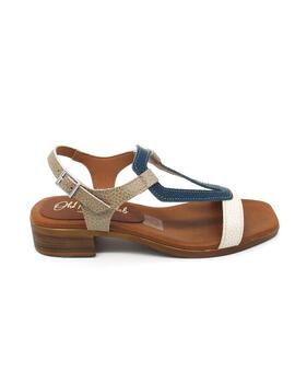 Sandalia Oh My Sandals 5168 taupe/marino