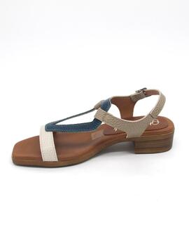 Sandalia Oh My Sandals 5168 taupe/marino