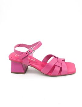 Sandalia Oh My Sandals 5263 fucsia con tacon