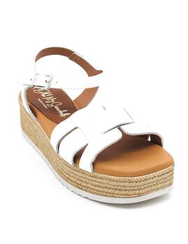 Sandalia Oh My Sandals 5209 blanco con cuña