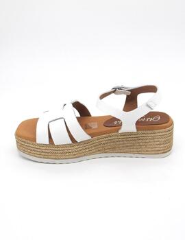 Sandalia Oh My Sandals 5209 blanco con cuña