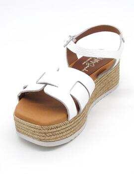 Sandalia Oh My Sandals 5209 blanco con cuña