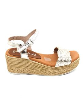 Sandalia Oh My Sandals 5206 cuero beige con cuña