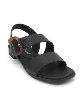 Sandalia Oh My Sandals 5162 negro plana