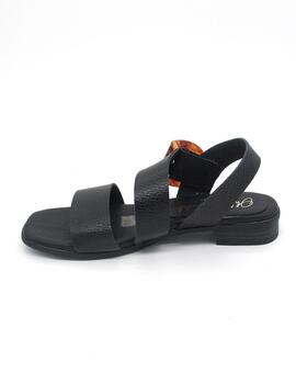 Sandalia Oh My Sandals 5162 negro plana