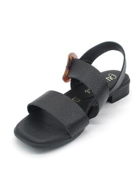 Sandalia Oh My Sandals 5162 negro plana