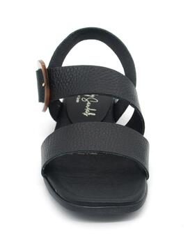 Sandalia Oh My Sandals 5162 negro plana