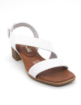 Sandalia Oh My Sandals 5172 blanco con tacon