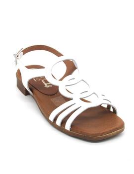 Sandalia Oh My Sandals 5163 plana blanca