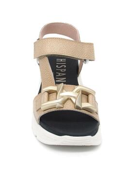 Sandalia Hispanitas beige con cuña