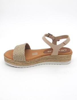 Sandalia Oh My Sandals 5204 beige con cuña