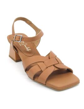 Sandalia Oh My Sandals 5263 camel con tacon