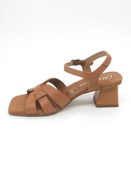 Sandalia Oh My Sandals 5263 camel con tacon