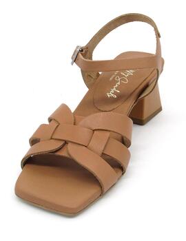 Sandalia Oh My Sandals 5263 camel con tacon