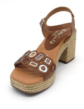 Sandalia 5232 Oh My Sandals cuero con tacon