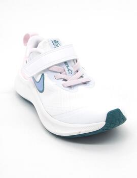 Deportivo Nike DA2777(102) bco / rosa niña