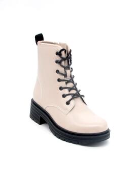 Botín militar Chica 10 DALLAS 01F beige para mujer