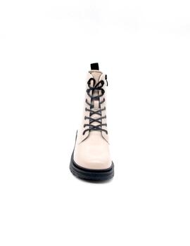 Botín militar Chica 10 DALLAS 01F beige para mujer