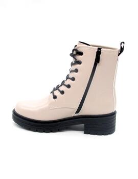 Botín militar Chica 10 DALLAS 01F beige para mujer
