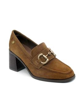 Zapato Carmela 161138 camel serraje para mujer