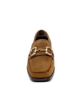 Zapato Carmela 161233 camel serraje para mujer