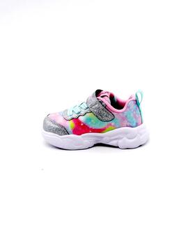 Zapatilla Skechers Unicorn Storm plata para niña