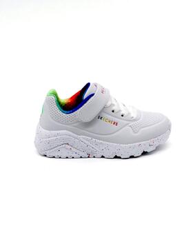 Deportivas Skechers Uno Lite - Rainbow Specks bco.