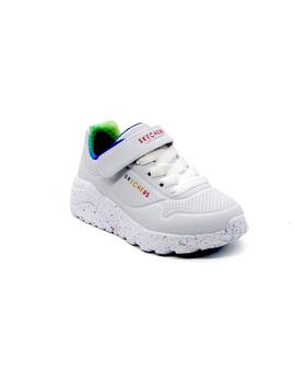 Deportivas Skchers Uno Lite - Rainbow Specks blanc
