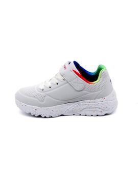 Deportivas Skechers Uno Lite - Rainbow Specks bco.