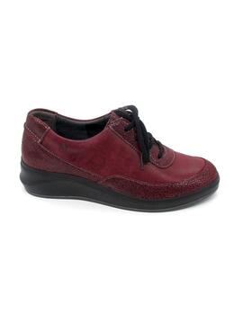 Zapato Leyland 3402 burdeos para mujer